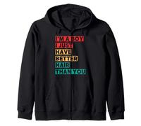 Soy Un Chico, Solo Que Tengo Mejor Pelo Que Tú. Sudadera con Capucha