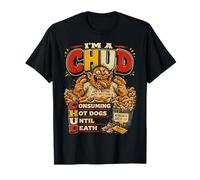 Soy un CHUD Consumiendo Hot Dogs hasta la Muerte Meme Divertido Camiseta