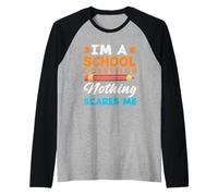 Soy un Consejero Escolar Nada me Asusta Camiseta Manga Raglan