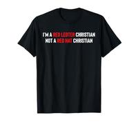 Soy un cristiano de letra roja, no un cristiano de Red Hat Camiseta