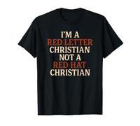 Soy un cristiano de letra roja, no un cristiano de Red Hat Camiseta