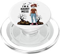 Soy un Desastre embrujado de Halloween Vibes PopSockets PopGrip para MagSafe