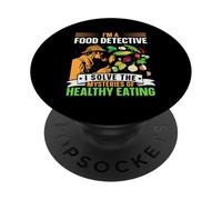 Soy un Detective de Alimentos Resuelvo los misterios de una alimentación Saludable PopSockets PopGrip Adhesivo