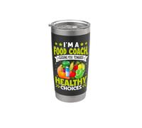 Soy un entrenador de alimentos que lo guía hacia opciones saludables Vaso térmico de acero inoxidable de doble pared