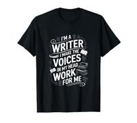 Soy un Escritor Hago Voces en mi Cabeza Trabajar para mí Camiseta gráfica económica