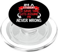 Soy un Estudiante para Ahorrar Tiempo, supongamos Que Nunca Estoy Equivocado PopSockets PopGrip para MagSafe