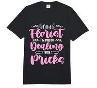 Soy un Florista Estoy acostumbrado a Tratar con floristería Amante de Las Flores Comfort Colors Adult Heavyweight T-Shirt