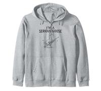 Soy un ganso serio pájaro armado divertido Sudadera con Capucha