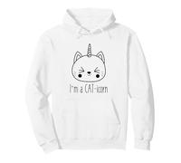 Soy un Gato-icorn, Lindo y Divertido Gato Unicornio Kawaii Sudadera con Capucha