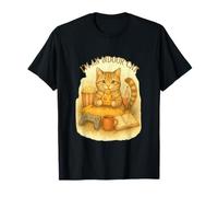 Soy un Gato Interior Lindo Tabby Feline Pizza Popcorn Gamer Camiseta