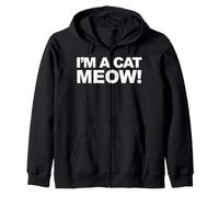 Soy un Gato maullido Divertido Disfraz sarcástico de Halloween Sudadera con Capucha