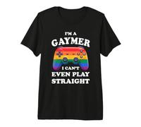 Soy un gaymer, ni Siquiera Puedo Jugar Directamente - Juegos Divertidos Camiseta Premium