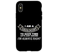 Soy un geólogo Siempre Tiene la razón Experto en Ciencias Carcasa para iPhone X/XS