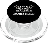 Soy un geólogo Siempre Tiene la razón Experto en Ciencias PopSockets PopGrip para MagSafe