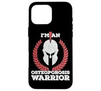 Soy un Guerrero de la osteoporosis Regalo de concienciación sobre la osteoporosis Carcasa para iPhone 16 Pro MAX