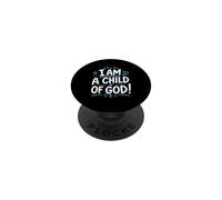 Soy un Hijo de Dios Fe Cristiana Escritura Religiosa PopSockets PopGrip Adhesivo