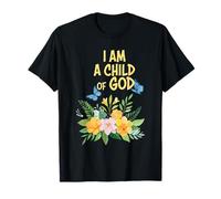 Soy un Hijo de Dios - Fe Cristiana Floral Camiseta