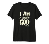 Soy un Hijo de Dios Juan 1:12 Tengo fe en Jesucristo Camiseta Premium
