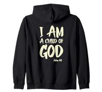 Soy un Hijo de Dios Juan 1:12 Tengo fe en Jesucristo Sudadera con Capucha