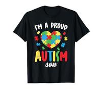 Soy un Hijo Orgulloso del Autismo - Rompecabezas de concienciación sobre el Autismo para niños Camiseta