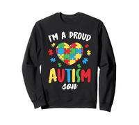 Soy un Hijo Orgulloso del Autismo - Rompecabezas de concienciación sobre el Autismo para niños Sudadera