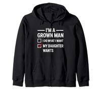 Soy un Hombre Adulto, Hago lo Que mi Hija Quiere Divertido día del Padre Sudadera con Capucha
