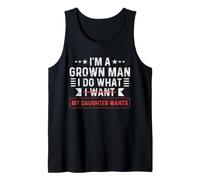 Soy un Hombre Adulto, Hago lo Que mi Hija Quiere - Funny Dad Camiseta sin Mangas