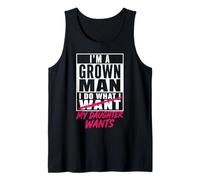 Soy un Hombre Adulto, Hago lo Que mi Hija Quiere Padre Divertido Camiseta sin Mangas