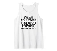 Soy un Hombre Adulto Hago lo Que mi Hija Quiere Padre Hija Camiseta sin Mangas