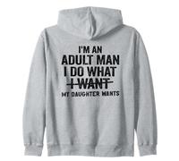 Soy un Hombre Adulto Hago lo Que mi Hija Quiere Padre Hija Sudadera con Capucha