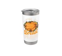 Soy un hombre de pecho Pavo Cena Comida Divertido Día de Acción de Gracias Vaso térmico de acero inoxidable de doble pared