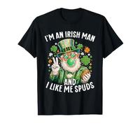 Soy un Hombre irlandés y me Gusta Spuds Día de San Patricio Divertido Camiseta