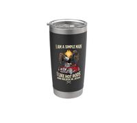 Soy un hombre sencillo Me gustan los Hot Rods y creo en Jesus Eagle Vaso térmico de acero inoxidable de doble pared