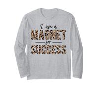 Soy un imán para el éxito Orgulloso Positivo Inspirar motivar Manga Larga