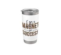 Soy un imán para el éxito orgulloso positivo inspirar motivar Vaso térmico de acero inoxidable de doble pared