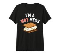 Soy un lío Caliente Smores Divertidos Camiseta Premium