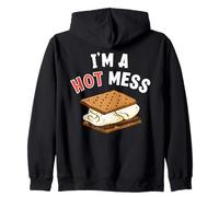 Soy un lío caliente Smores divertidos Sudadera con Capucha
