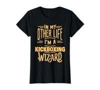Soy un Mago de Kickboxing Divertido Kickboxer Camiseta gráfica económica, Mujer, Negro, S