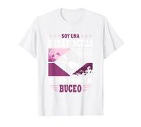 Soy un Mama Sencilla Amo a mis Hijos y al Buceo - Buceador Camiseta, Hombre, Blanco, 6XL