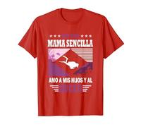 Soy un Mama Sencilla Amo a mis Hijos y al Buceo - Buceador Camiseta, Hombre, Rojo, M