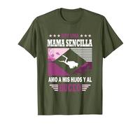 Soy un Mama Sencilla Amo a mis Hijos y al Buceo - Buceador Camiseta, Hombre, Verde Oliva, XXL