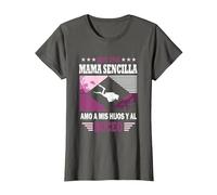 Soy un Mama Sencilla Amo a mis Hijos y al Buceo - Buceador Camiseta, Mujer, Asfalto, M