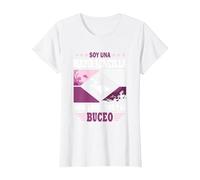 Soy un Mama Sencilla Amo a mis Hijos y al Buceo - Buceador Camiseta, Mujer, Blanco, 3XL