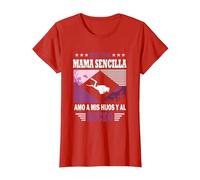 Soy un Mama Sencilla Amo a mis Hijos y al Buceo - Buceador Camiseta, Mujer, Rojo, 3XL