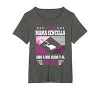 Soy un Mama Sencilla Amo a mis Hijos y al Buceo - Buceador Camiseta, Mujer Tallas Grandes, Asfalto, 3XL Grande
