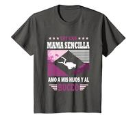 Soy un Mama Sencilla Amo a mis Hijos y al Buceo - Buceador Camiseta, Niños, Asfalto, 2 años