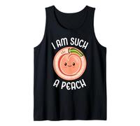 Soy un melocotón, Lindo melocotón Kawaii, Adorable Juego de Palabras con melocotón Camiseta sin Mangas