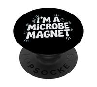 Soy un microbiólogo magnético de microbios PopSockets PopGrip Adhesivo