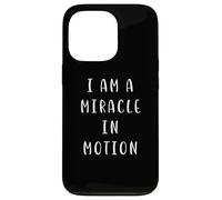 Soy un Milagro en Movimiento Declaración motivadora Inspiradora Carcasa para iPhone 13 Pro