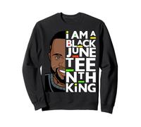 Soy un Negro Juneteenth King Melanina Bruh Padre Hombres Reyes Sudadera